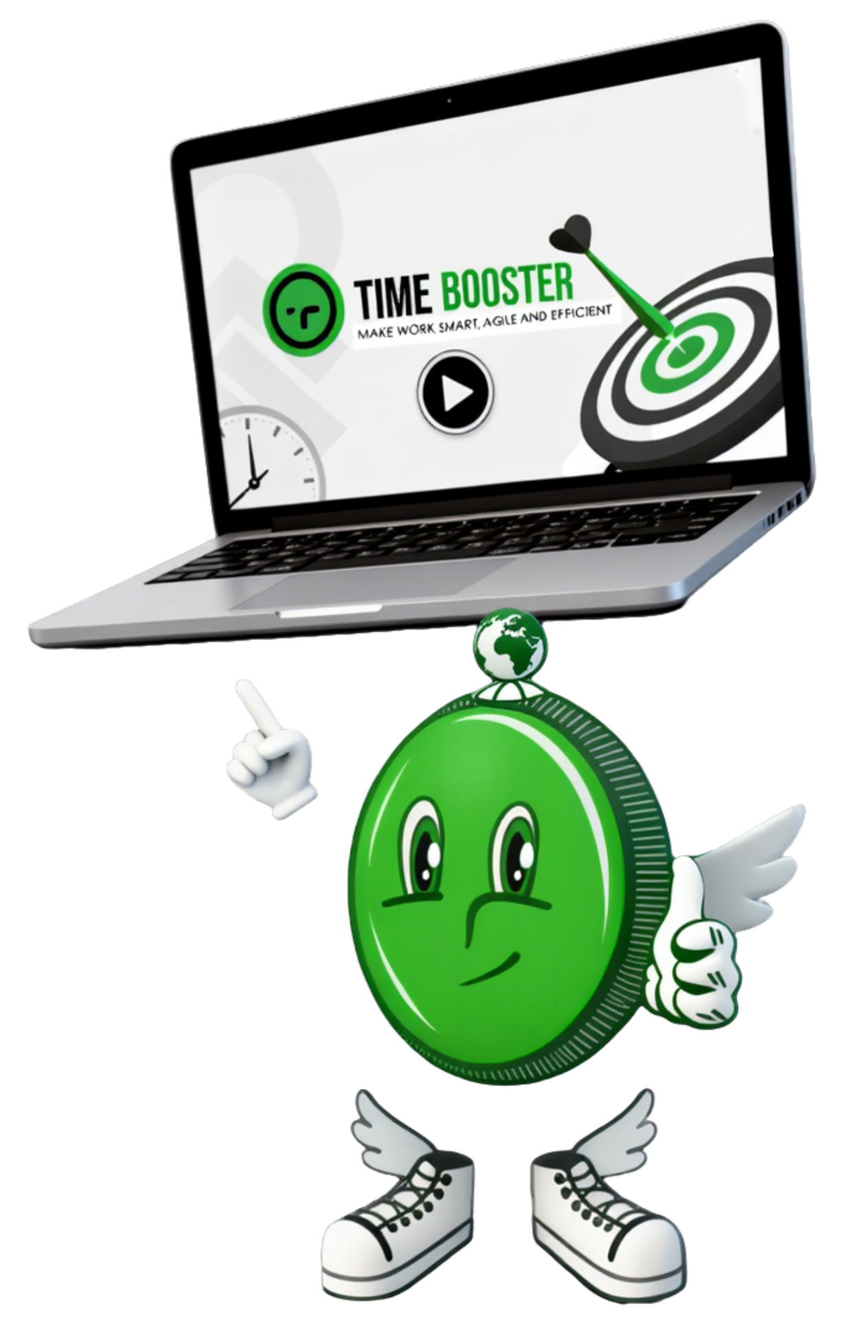 Time Booster - Dashboard systemu zarządzania czasem pracy z widokiem projektów, kalendarza i statystyk zespołu